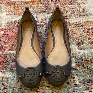 Dark grey Tory Burch classic ballet flats